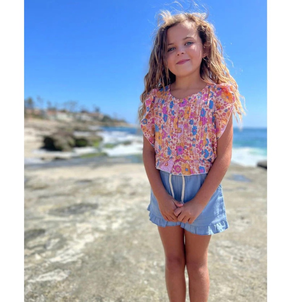 Vignette NWOT Floral Kids Blouse
